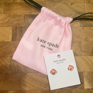 Kate Spade Everyday Pink Spade Earrings
